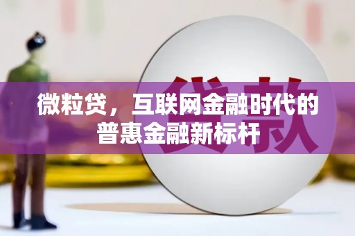 肥乡微粒贷，互联网金融时代的普惠金融新标杆