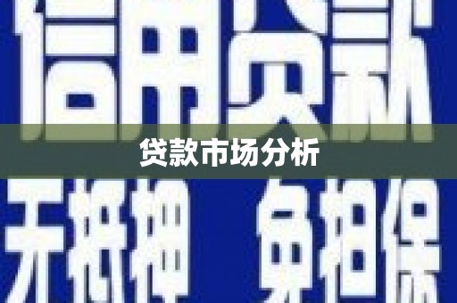 肥乡贷款市场分析