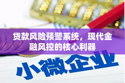 肥乡贷款风险预警系统，现代金融风控的核心利器