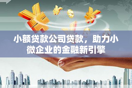 肥乡小额贷款公司贷款，助力小微企业的金融新引擎