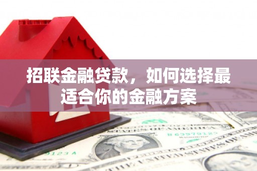 肥乡招联金融贷款，如何选择最适合你的金融方案
