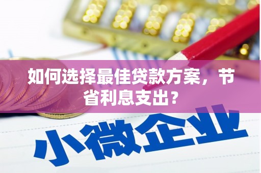 肥乡如何选择最佳贷款方案，节省利息支出？