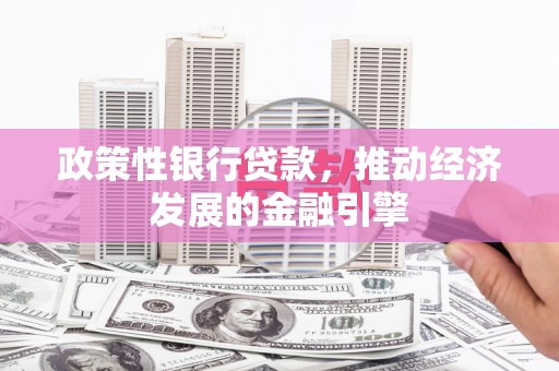 肥乡政策性银行贷款，推动经济发展的金融引擎