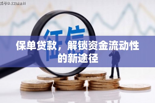 肥乡保单贷款，解锁资金流动性的新途径