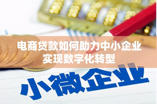 肥乡电商贷款如何助力中小企业实现数字化转型