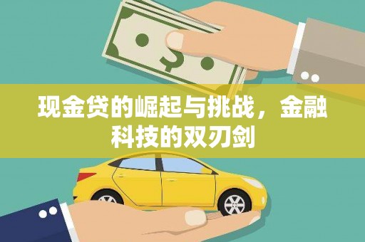 肥乡现金贷的崛起与挑战，金融科技的双刃剑