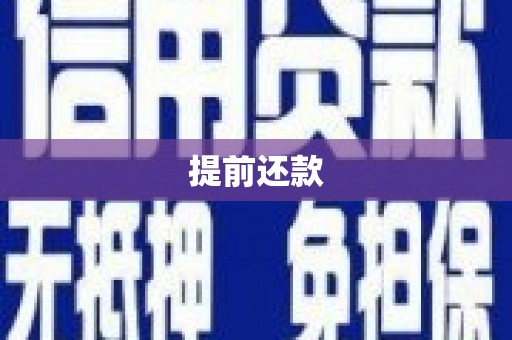 肥乡提前还款