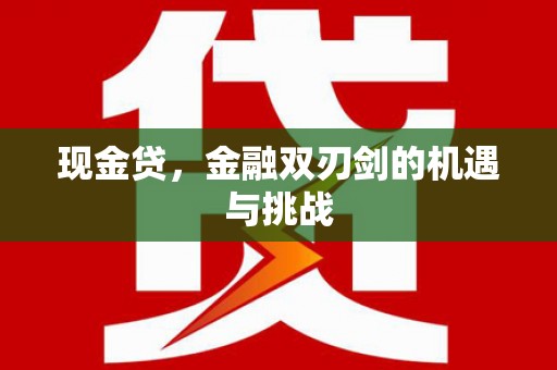 肥乡现金贷，金融双刃剑的机遇与挑战