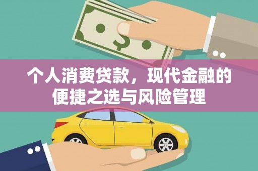 肥乡个人消费贷款，现代金融的便捷之选与风险管理