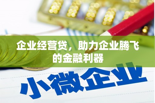 肥乡企业经营贷，助力企业腾飞的金融利器