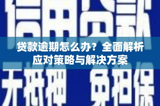 肥乡贷款逾期怎么办？全面解析应对策略与解决方案