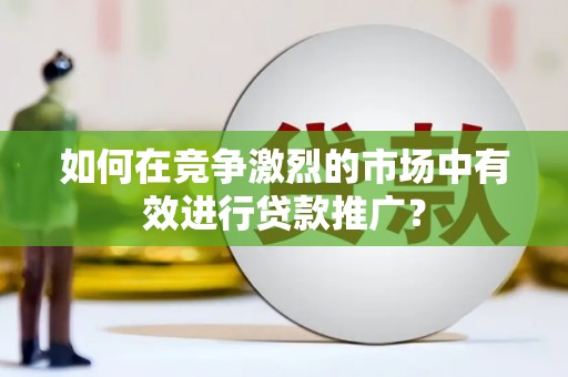 肥乡如何在竞争激烈的市场中有效进行贷款推广？