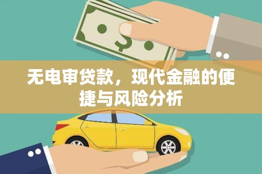 肥乡无电审贷款，现代金融的便捷与风险分析