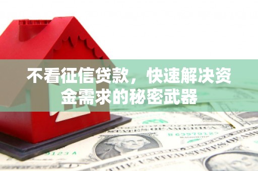 肥乡不看征信贷款，快速解决资金需求的秘密武器