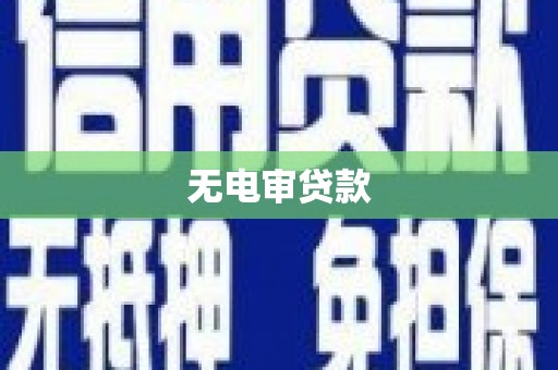 肥乡无电审贷款