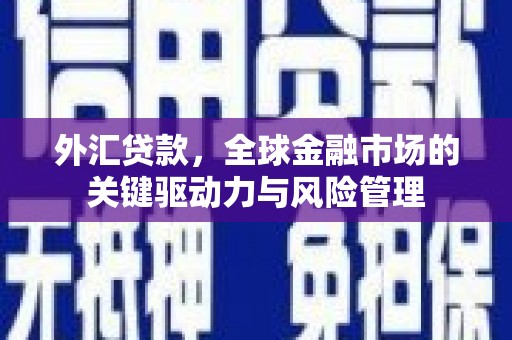 肥乡外汇贷款，全球金融市场的关键驱动力与风险管理
