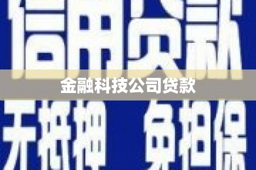 肥乡金融科技公司贷款