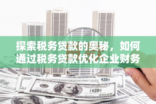 肥乡探索税务贷款的奥秘，如何通过税务贷款优化企业财务