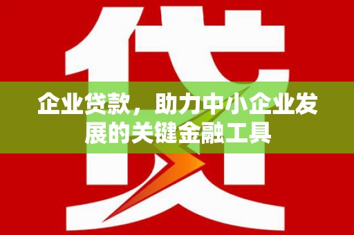肥乡企业贷款，助力中小企业发展的关键金融工具