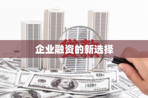 肥乡企业融资的新选择