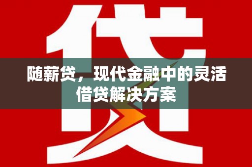 肥乡随薪贷，现代金融中的灵活借贷解决方案