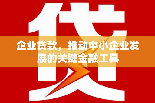 肥乡企业贷款，推动中小企业发展的关键金融工具