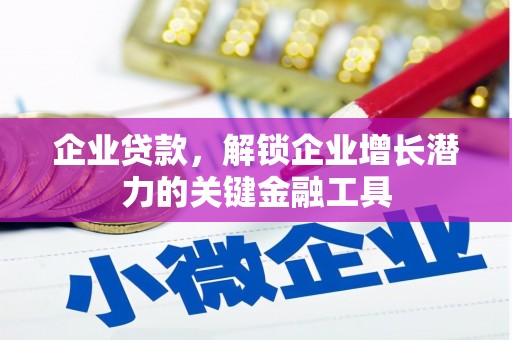 肥乡企业贷款，解锁企业增长潜力的关键金融工具