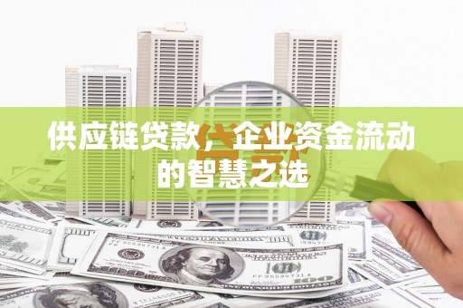 肥乡供应链贷款，企业资金流动的智慧之选