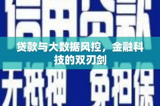 肥乡贷款与大数据风控，金融科技的双刃剑