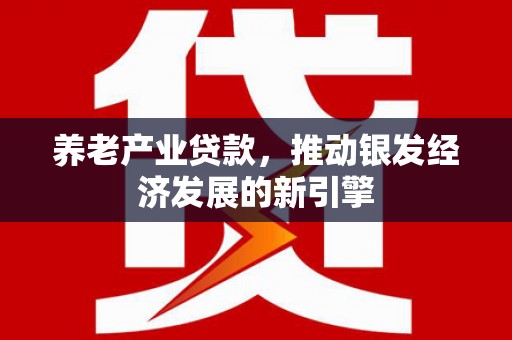 肥乡养老产业贷款，推动银发经济发展的新引擎