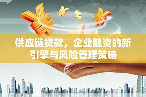 肥乡供应链贷款，企业融资的新引擎与风险管理策略