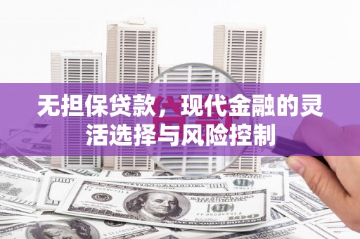 肥乡无担保贷款，现代金融的灵活选择与风险控制