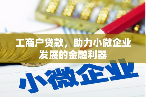 肥乡工商户贷款，助力小微企业发展的金融利器