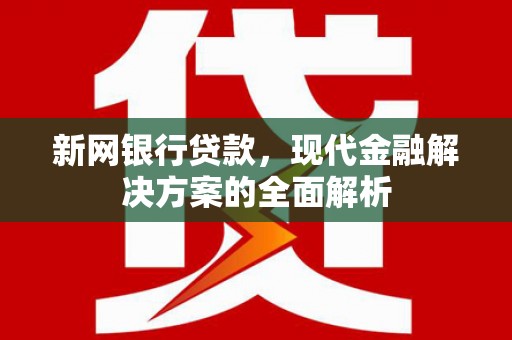 肥乡新网银行贷款，现代金融解决方案的全面解析