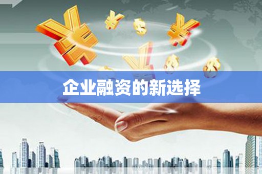 肥乡企业融资的新选择