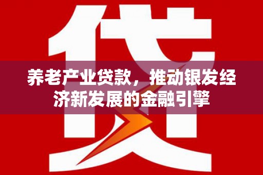 肥乡养老产业贷款，推动银发经济新发展的金融引擎