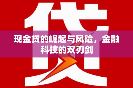 肥乡现金贷的崛起与风险，金融科技的双刃剑