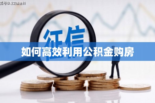 肥乡如何高效利用公积金购房
