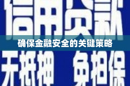 肥乡确保金融安全的关键策略